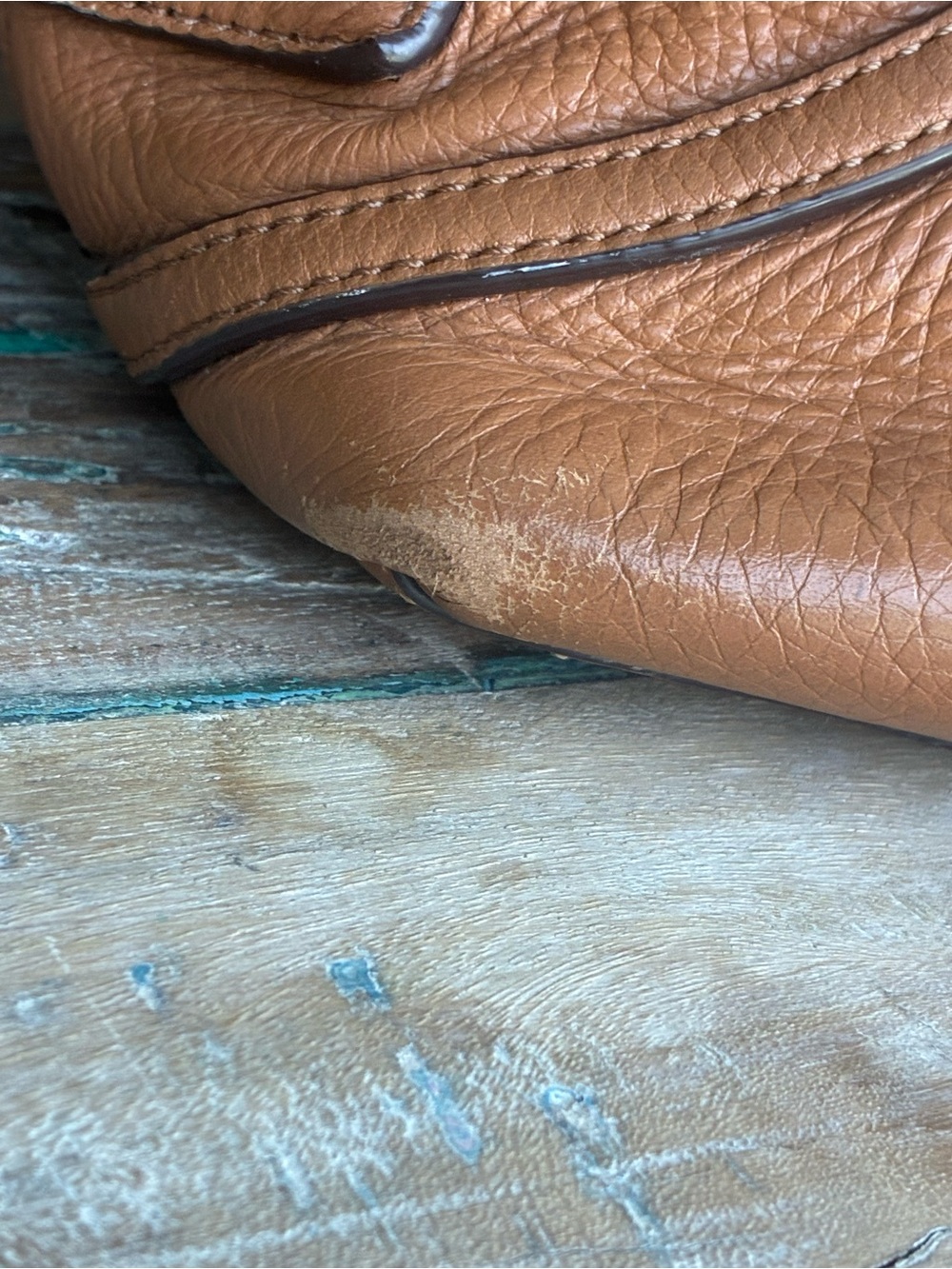 TORY BURCH Large Cognac Brown Leather Tote Bag - Picture 10 of 10